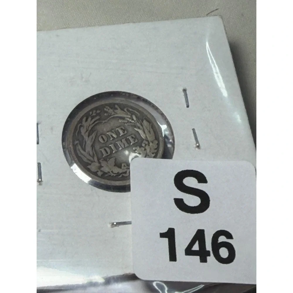 Lot of 6 Barber Silver Dimes 1902-O 1905-S 1909 1911 1912-S 1914-P US Coins